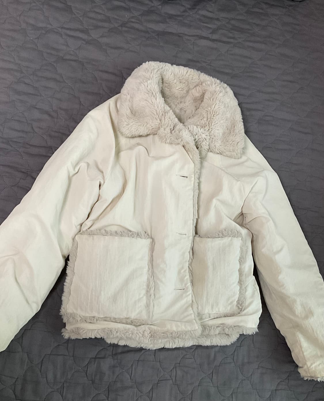 리버서블 퍼자켓 상품이미지2