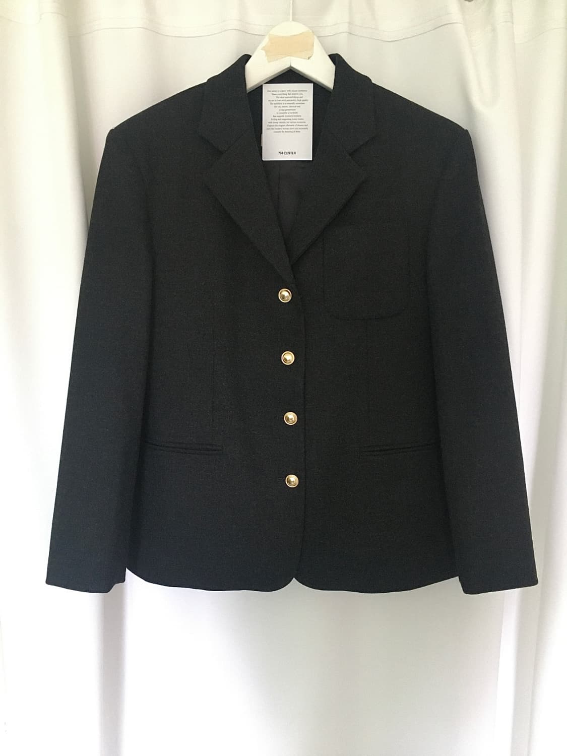(택O) 714center classic wool jacket (차콜) 상품이미지7