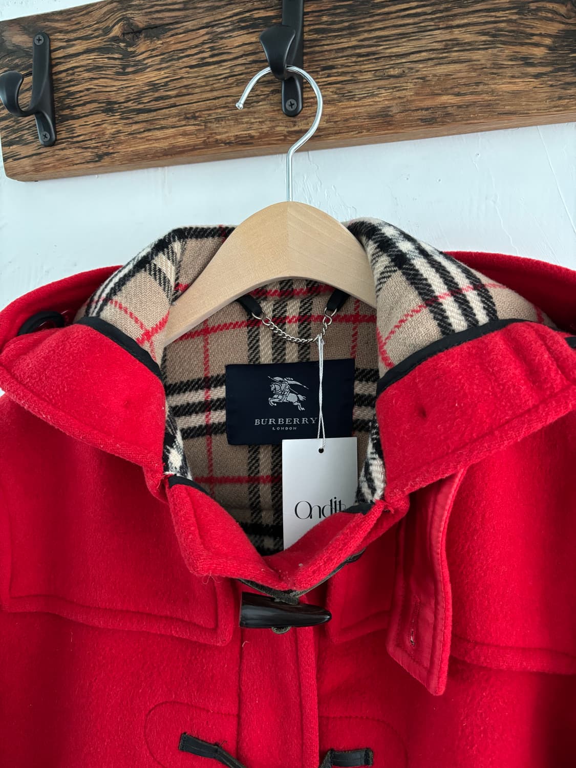 Burberry 버버리 레드 더플 코트 상품이미지9