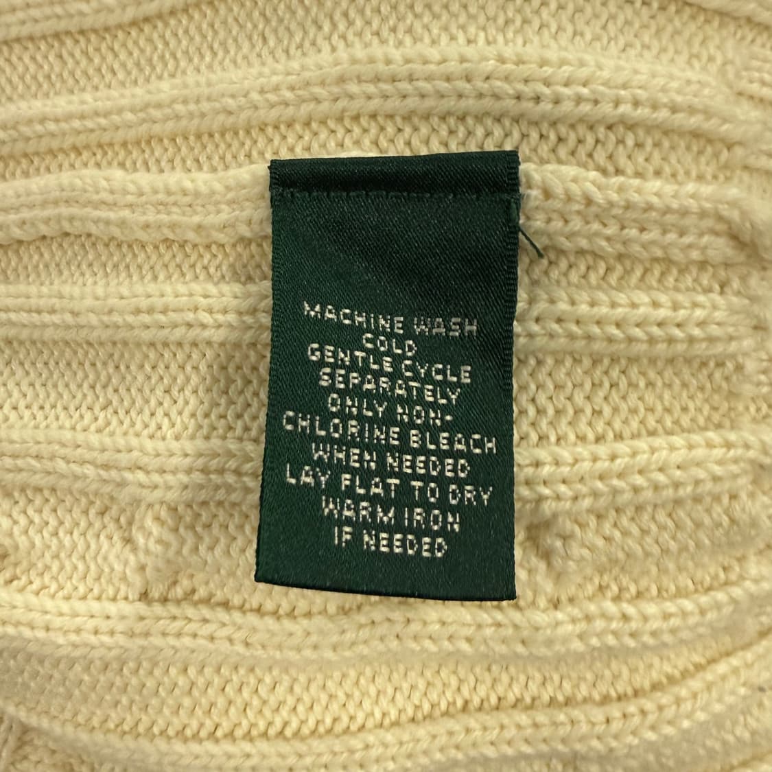 폴로 랄프로렌  화이트 꽈배기 니트 집업  상품이미지6