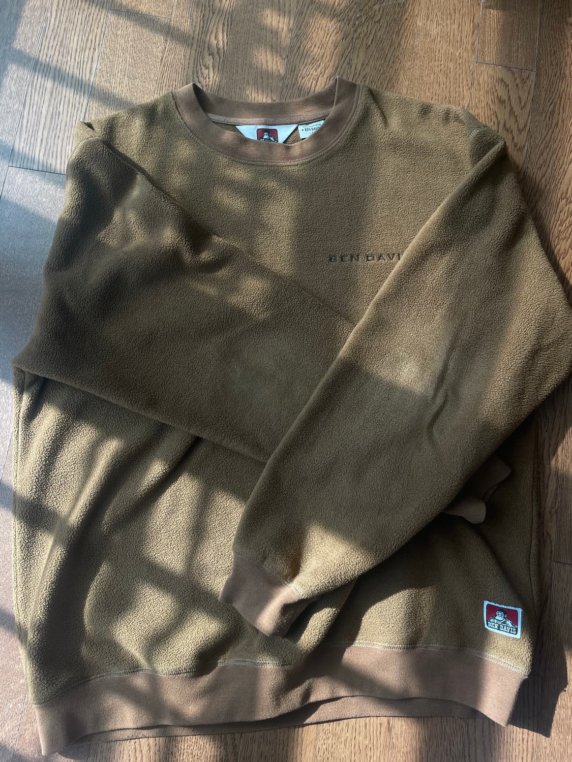 [L]플리스 스웨트 셔츠-카멜 상품이미지2