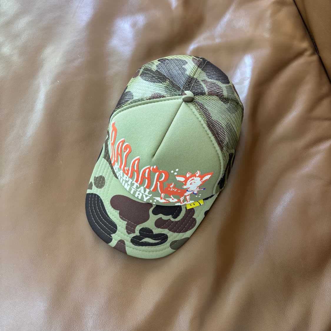 Kapital 캐피탈 오사카 한정 5패널 메쉬 볼캡 모자 밤비 카모 상품이미지6