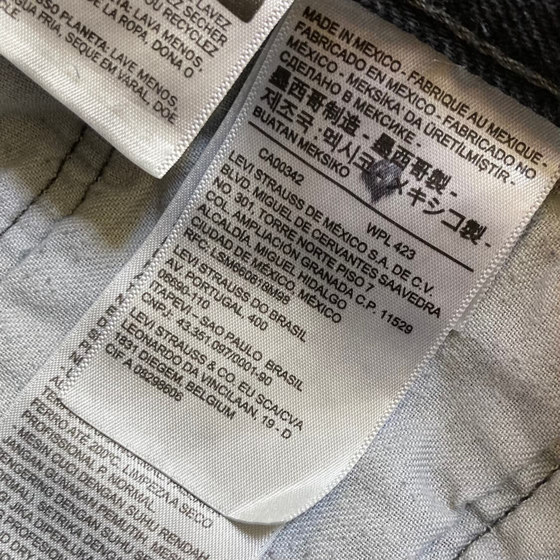 리바이스 501 블랙진 데님팬츠 W31 L32 상품이미지5