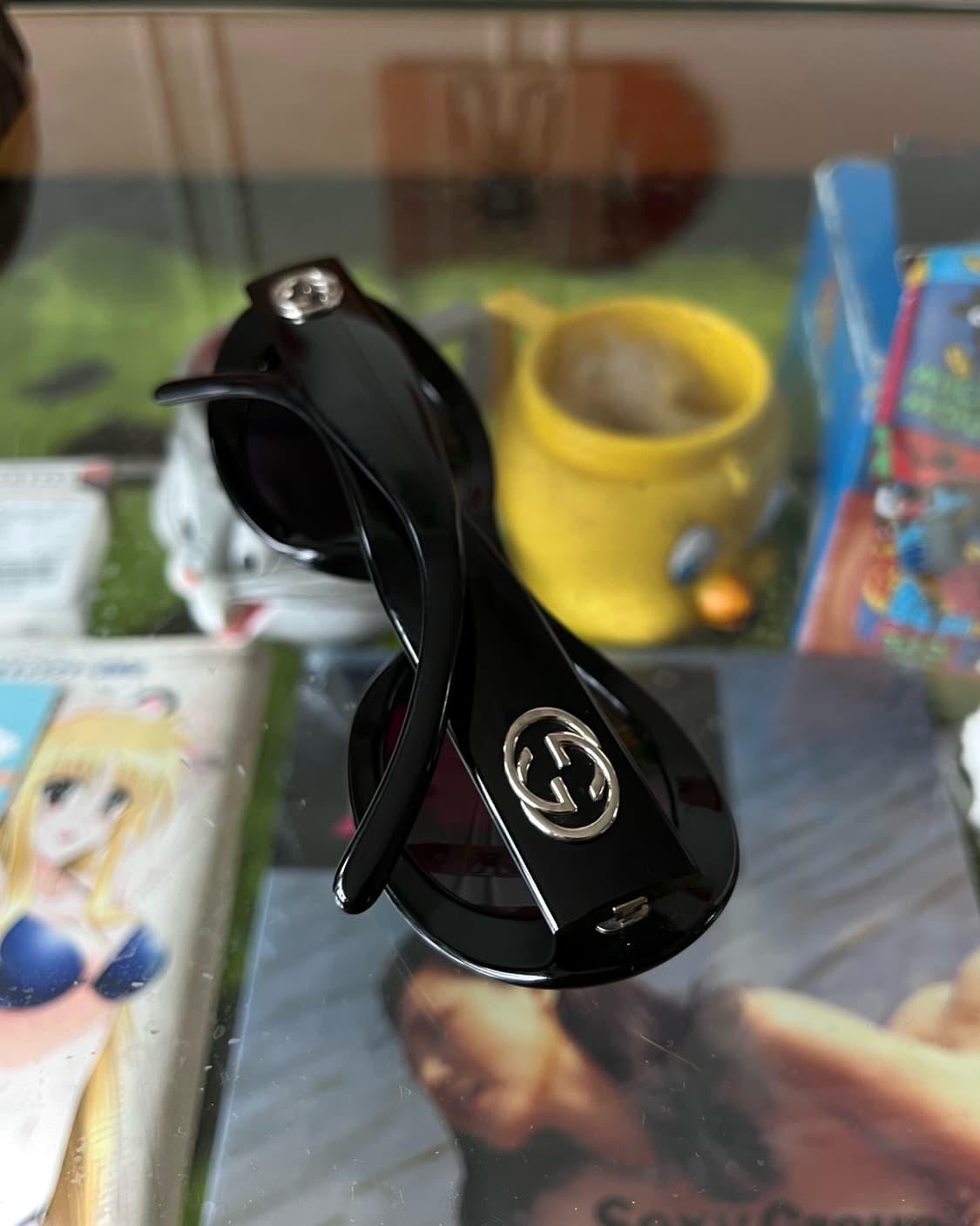1990s Old GUCCI 2400 N/S Black Sunglass 상품이미지8