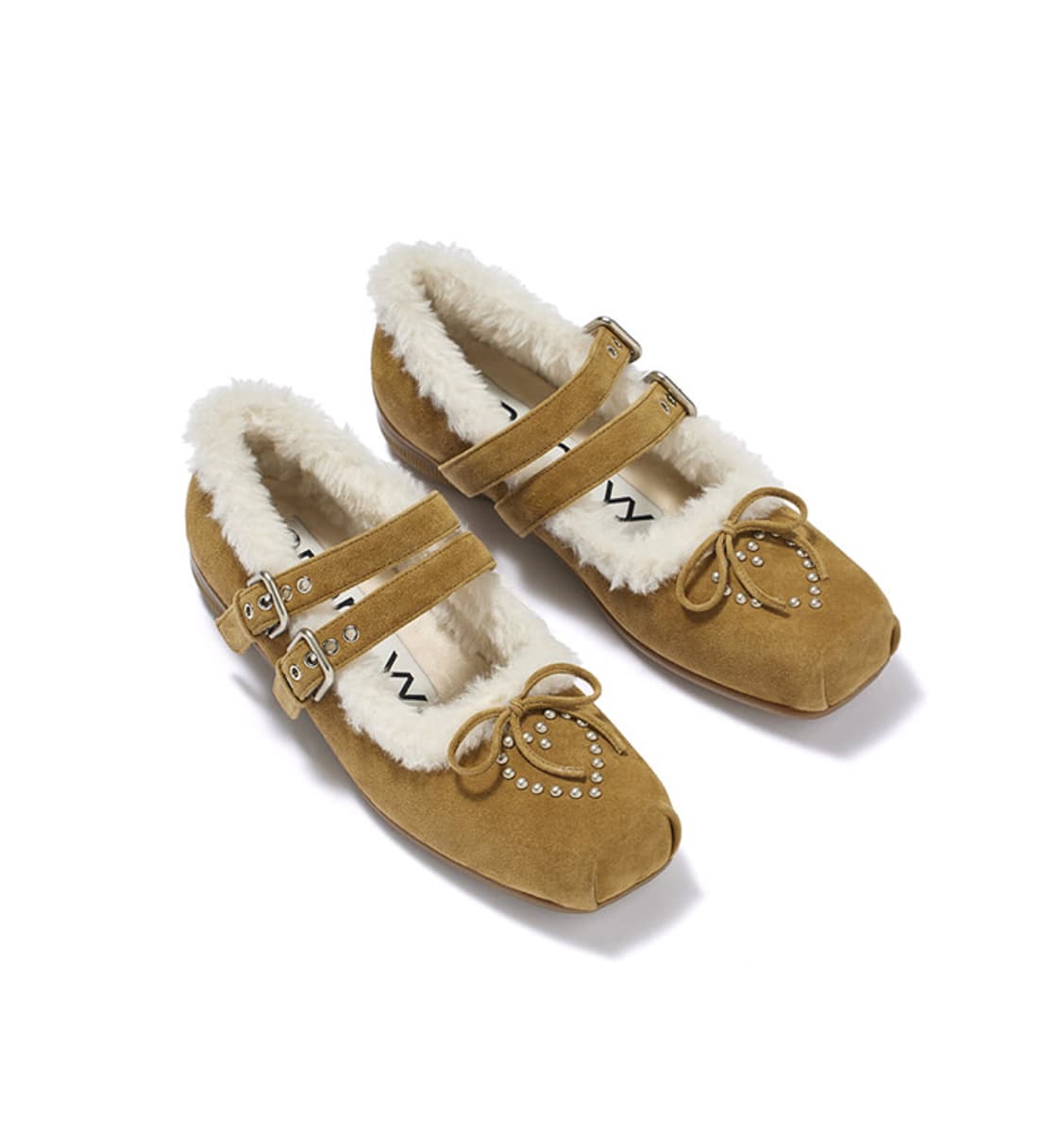 오픈와이와이 시어링 퍼 플랫 브라운 상품이미지1