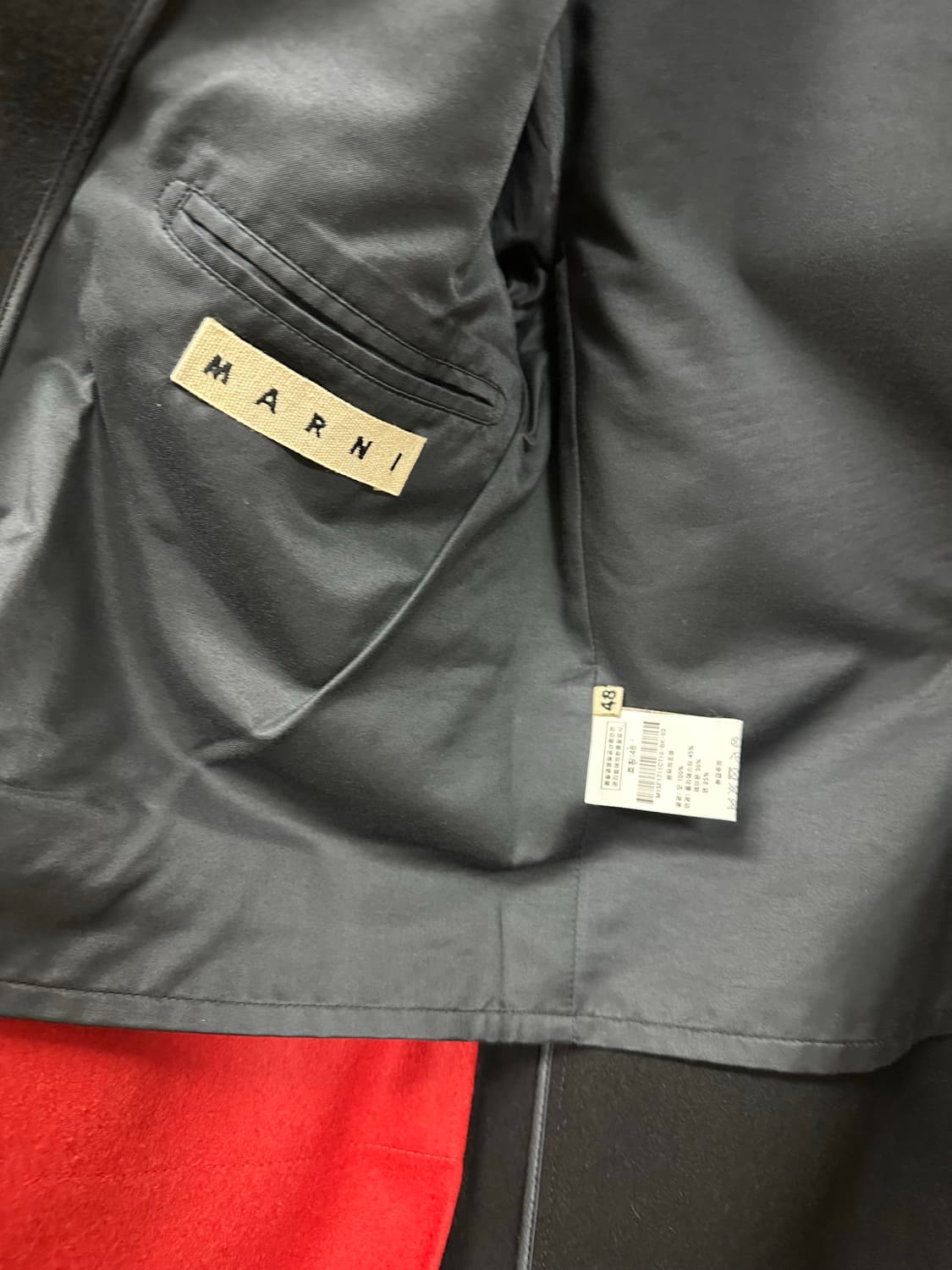 MARNI (마르니) 블랙 롱 울코트 48 사이즈 상품이미지7