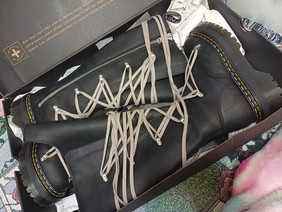 릭오웬스 닥터마틴 펜탈레이스 uk6 상품이미지1
