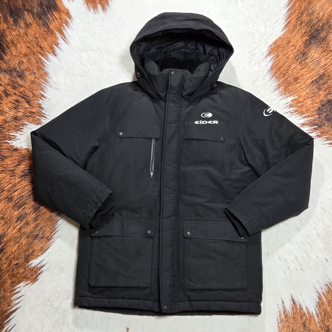 아이더 덕다운 사파리 블랙 패딩 상품이미지1