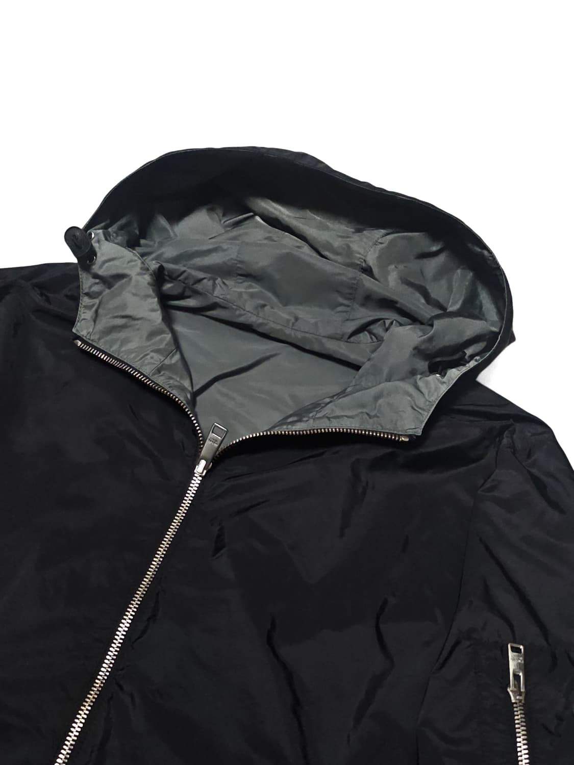 프라다 삼각로고 리나일론 리버서블 자켓 상품이미지7