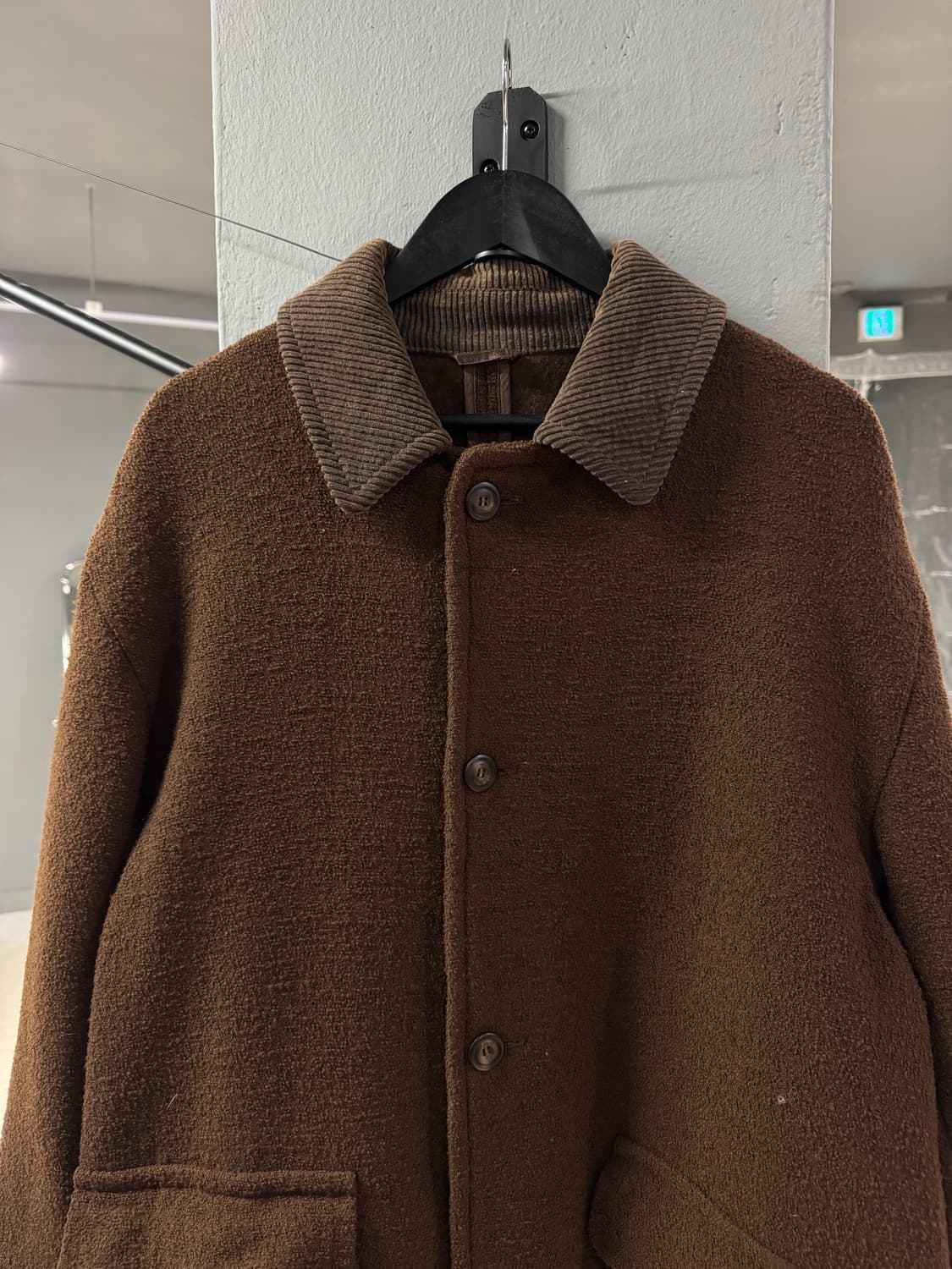 빈티지 코듀로이카라 모직 워크 자켓  상품이미지2