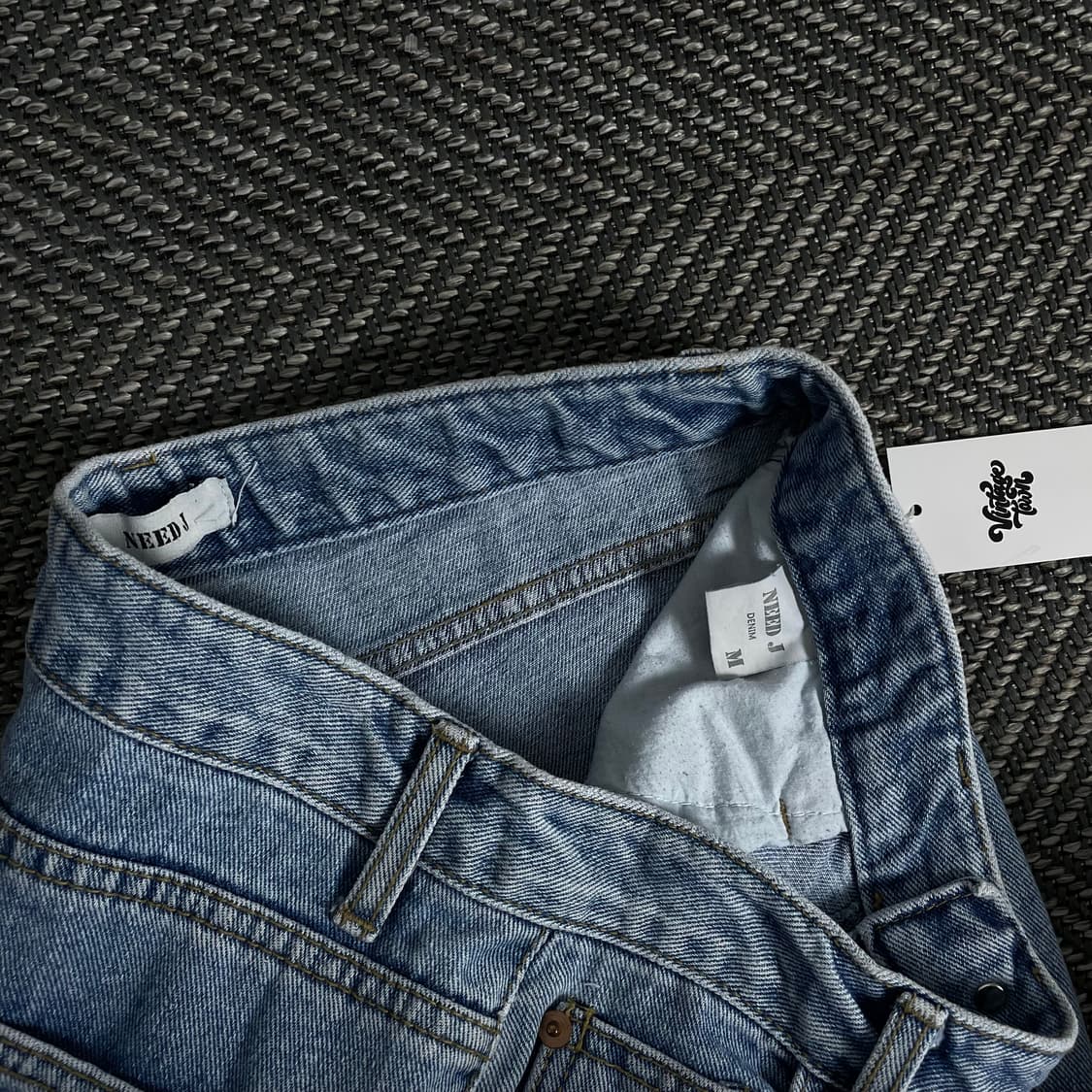 빈티지 우먼스 디스트로이드 슬림 데님 팬츠o 3403 상품이미지5