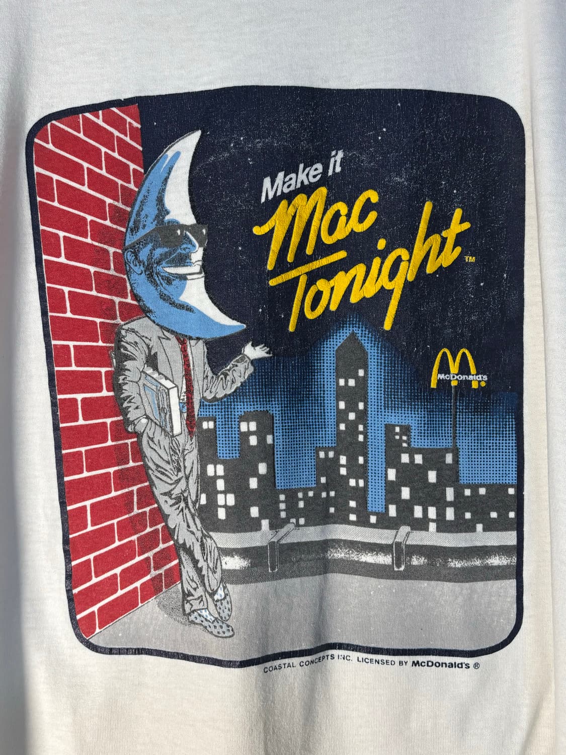 80s USA Mac Tonight 맥투나잇 맥도날드 빈티지 티셔츠 상품이미지2