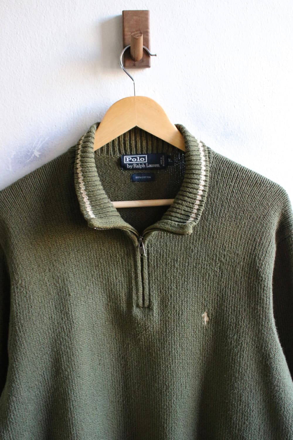 폴로 1/4 집 니트 상품이미지1