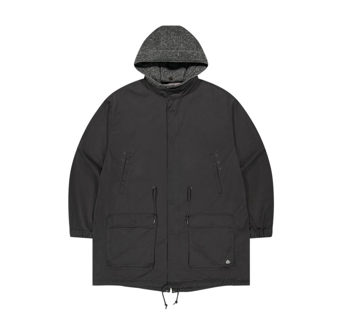 코이세이오 워시드 밀리터리 재킷 머드 차콜 상품이미지1