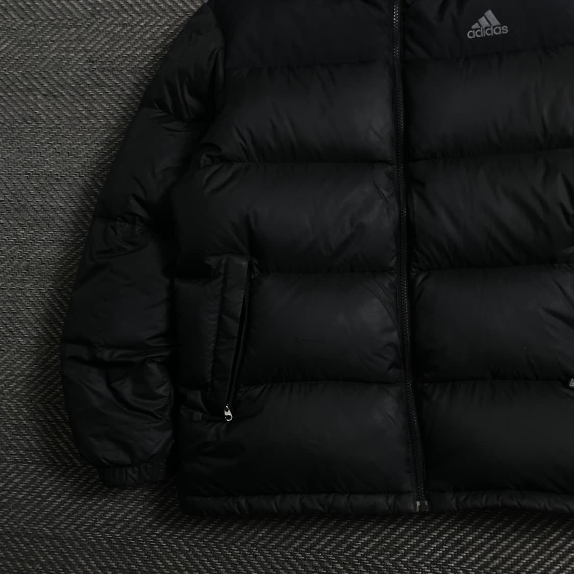 아디다스 자수로고 유니 덕 다운 푸퍼 패딩 블랙y 4385 상품이미지4