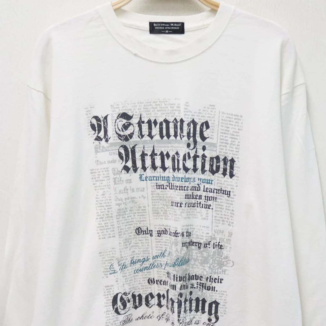 M.BOARD Y2K 레터링 긴팔 티셔츠 63214 상품이미지3