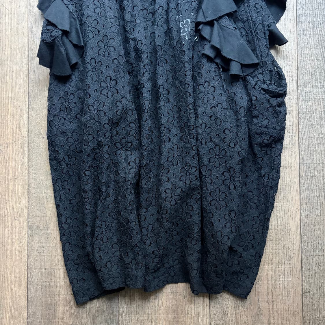 Floral Punching Ruffle Pocket Skirt 상품이미지7