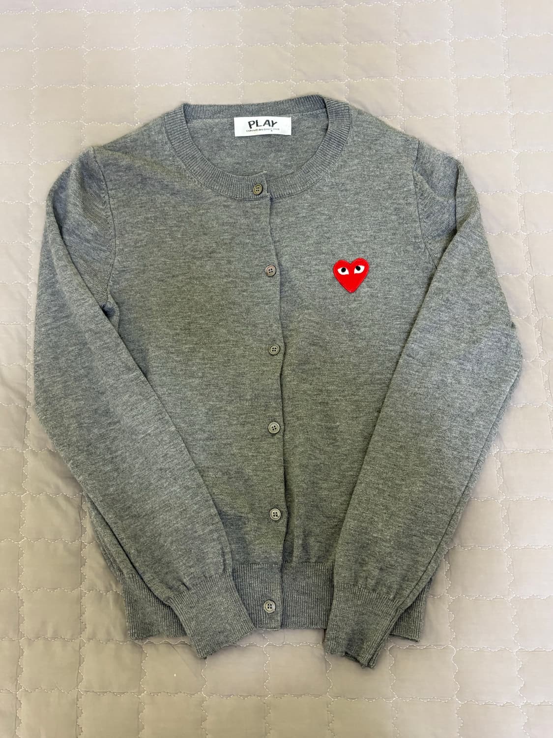 꼼데가르송 여성 가디건 그레이 상품이미지1