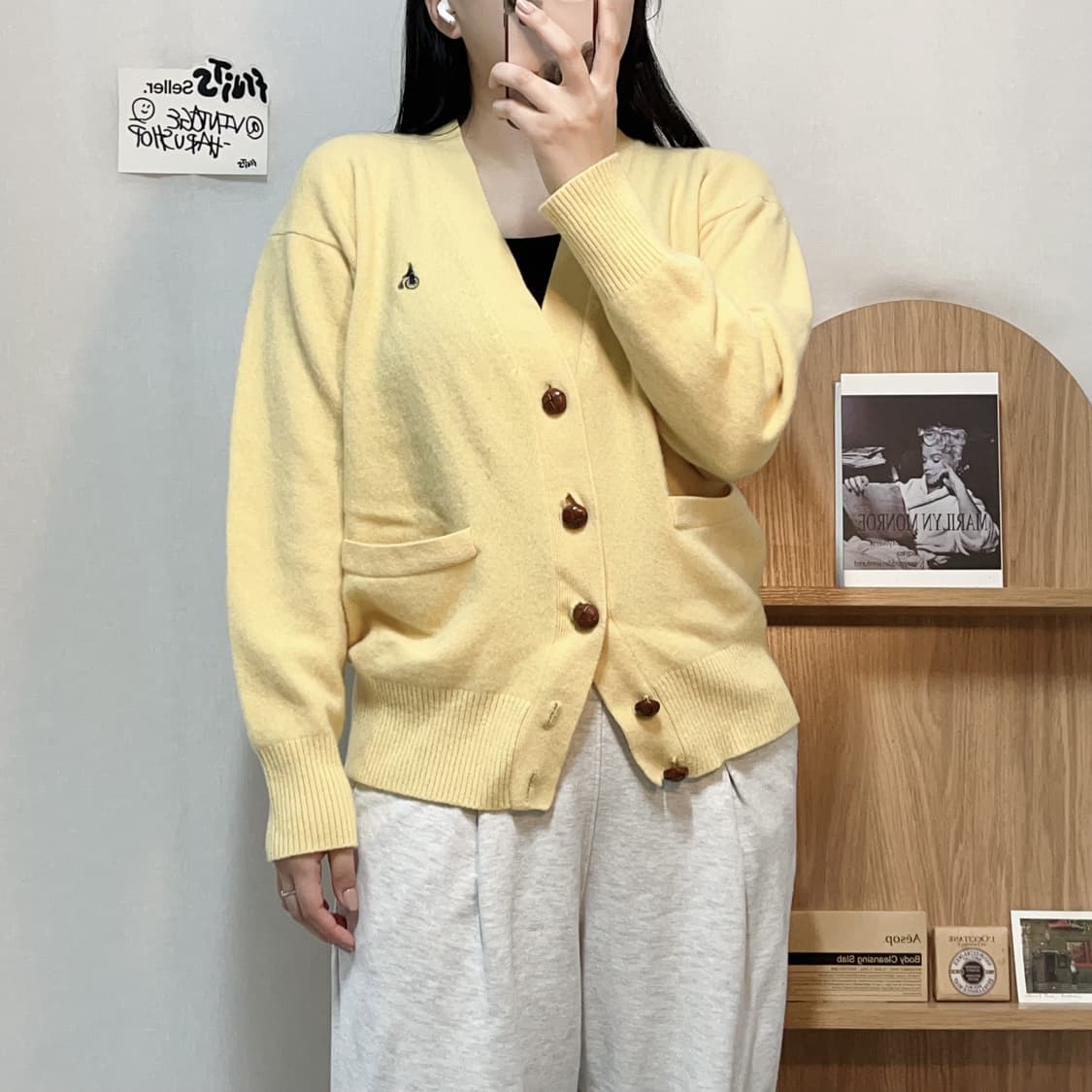 [정품] 빈폴 병아리 울 가디건 [ 95 ] 상품이미지3