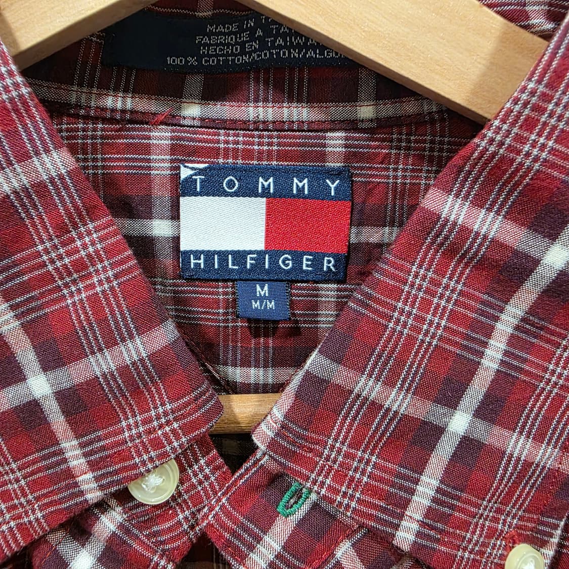 타미힐피거  체크 카라 셔츠 상품이미지2