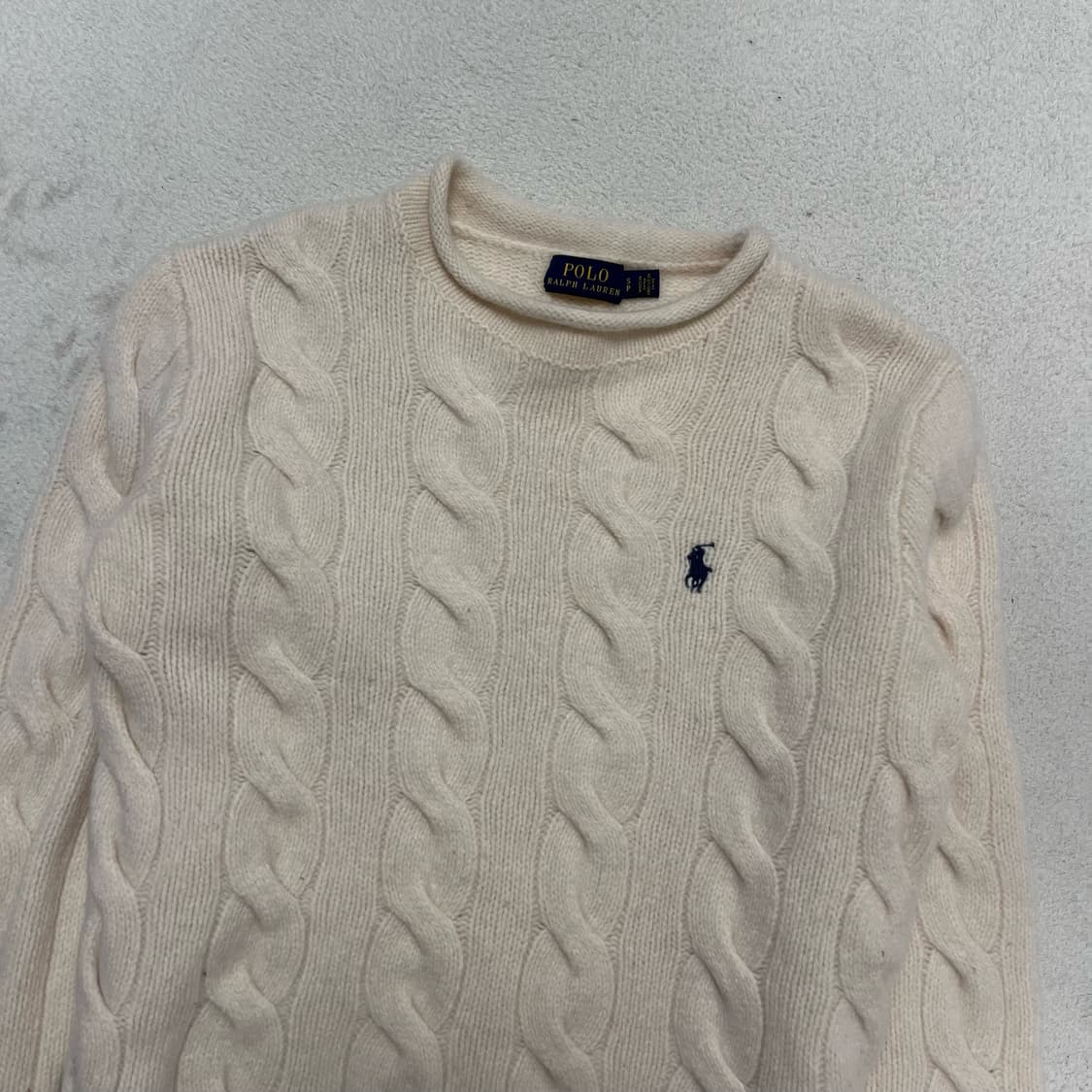 Polo Ralph Lauren Ivory Cable Knit 상품이미지5