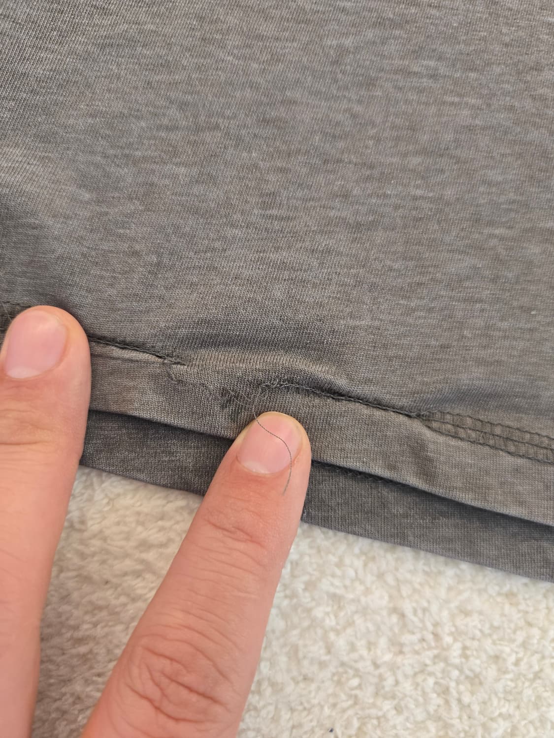 맛있게 익은 칼하트 빅로고 반팔 티셔츠 그레이 XXL 상품이미지5