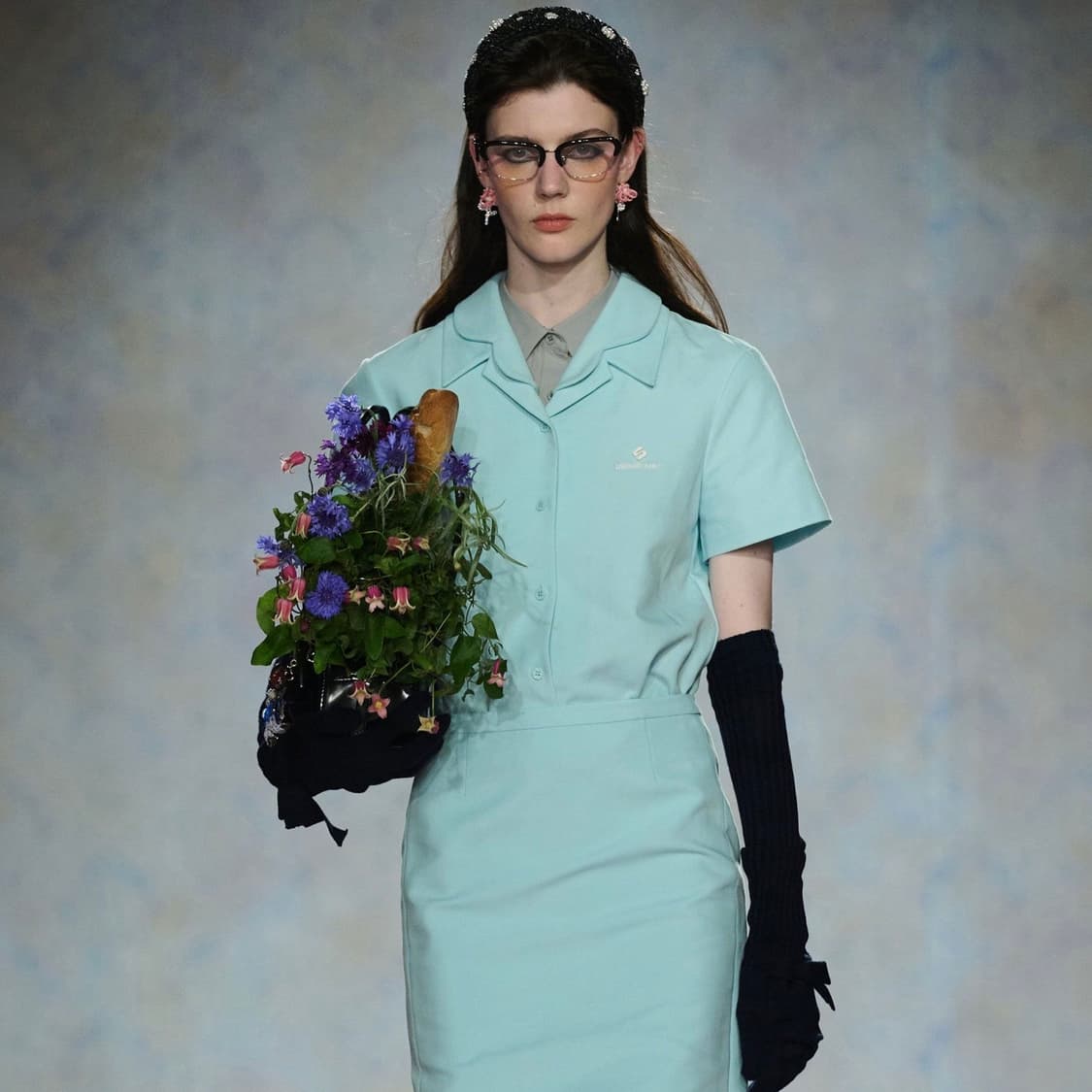 [10]슈슈통 25fw 더블 레이어드 블라우스 상품이미지1