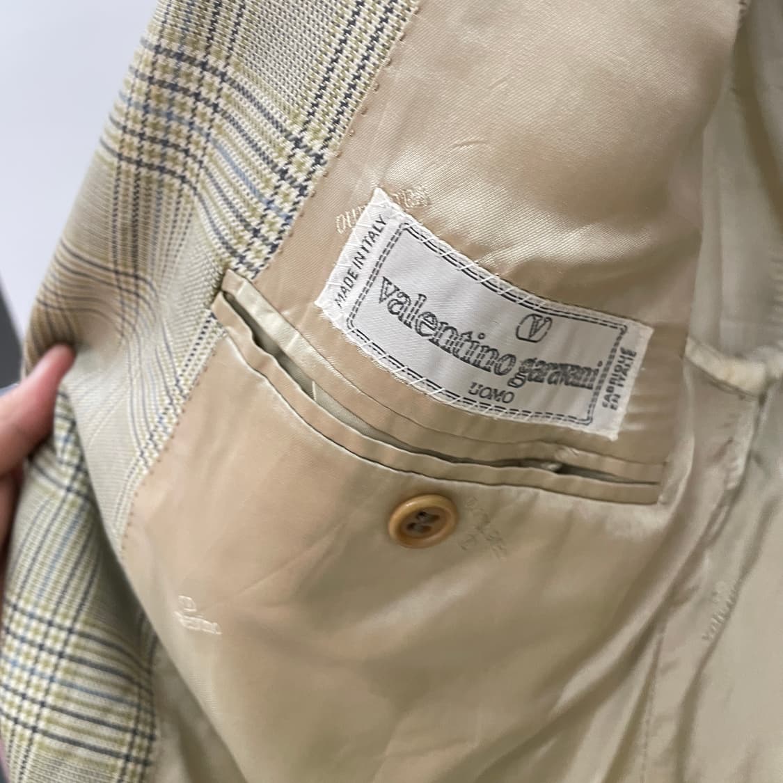 발렌티노 체크 더블 블레이저 자켓 상품이미지6