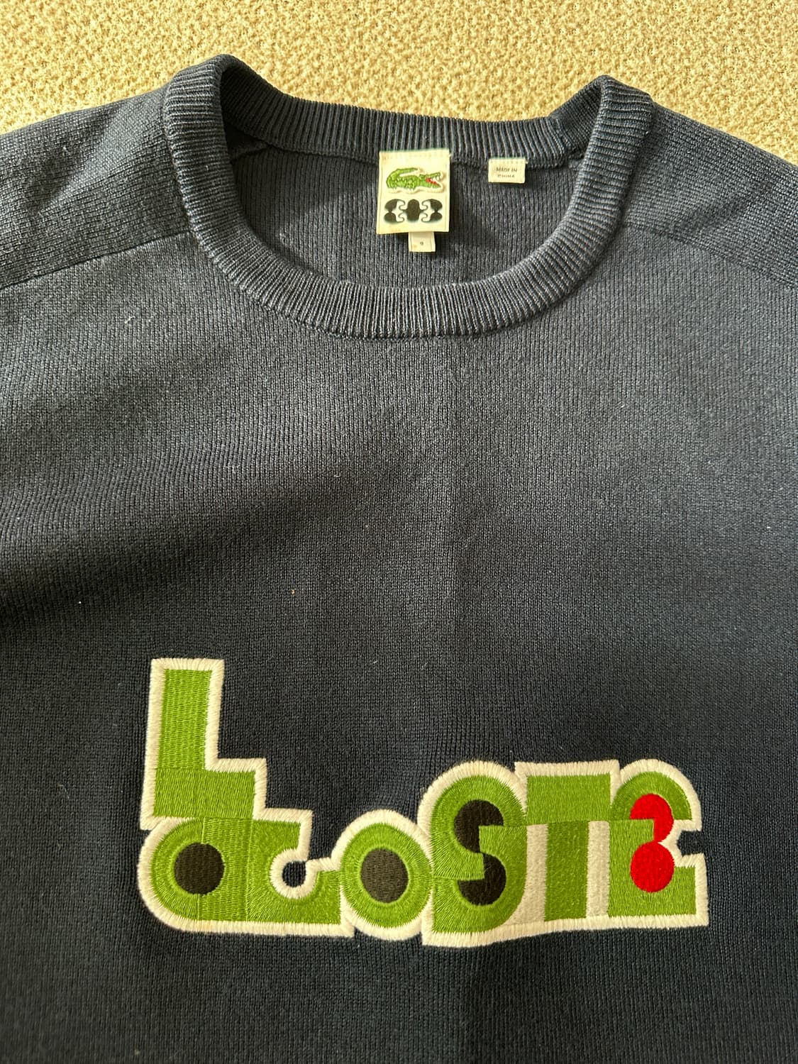 (105-110) 라코스테 네이비 스웨터 니트 상품이미지4