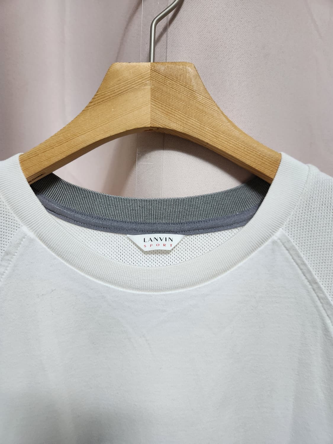 LANVIN 랑방 화이트 반팔 남성티셔츠 상품이미지3
