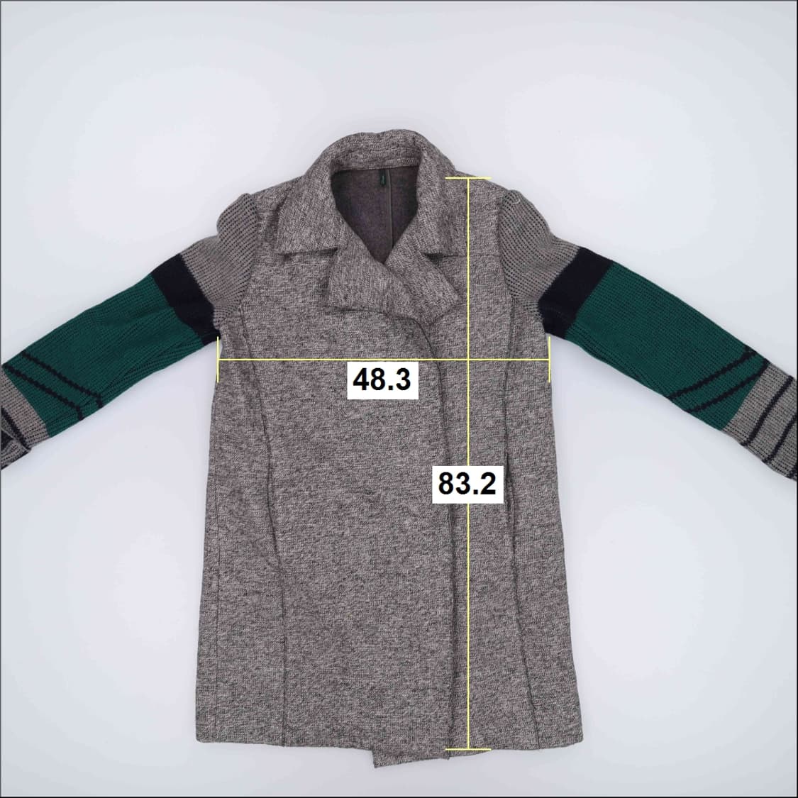 42 베네통 니트소매 일자핏 코트 0204M 상품이미지5