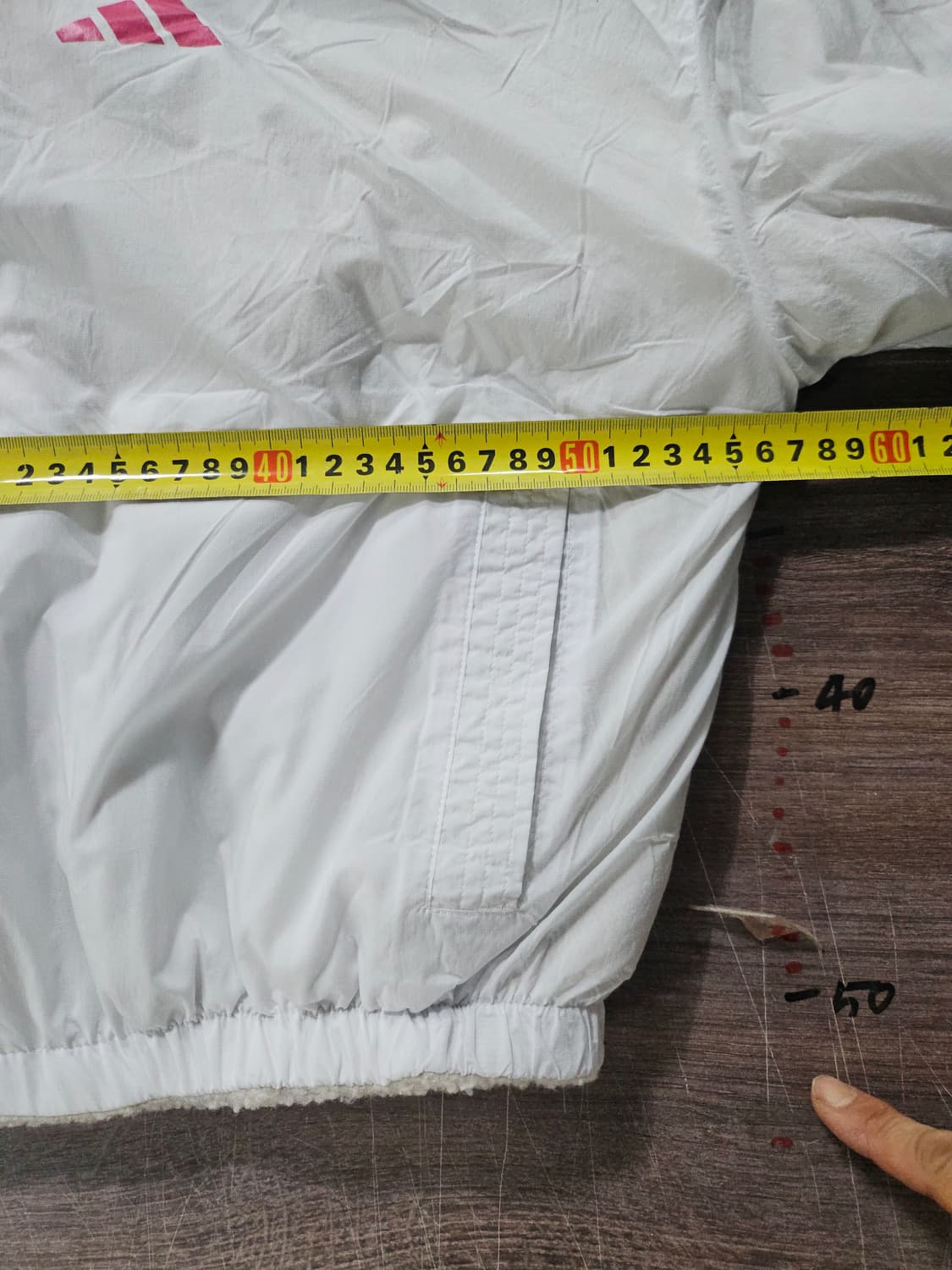 아디다스 리버시블  후드 뽀글이 플리스 바람막이 크롭자켓 상품이미지9