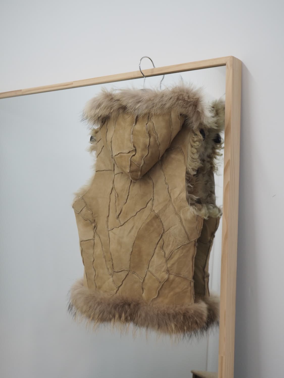 vintage sheepskin mouton fur vest  상품이미지3