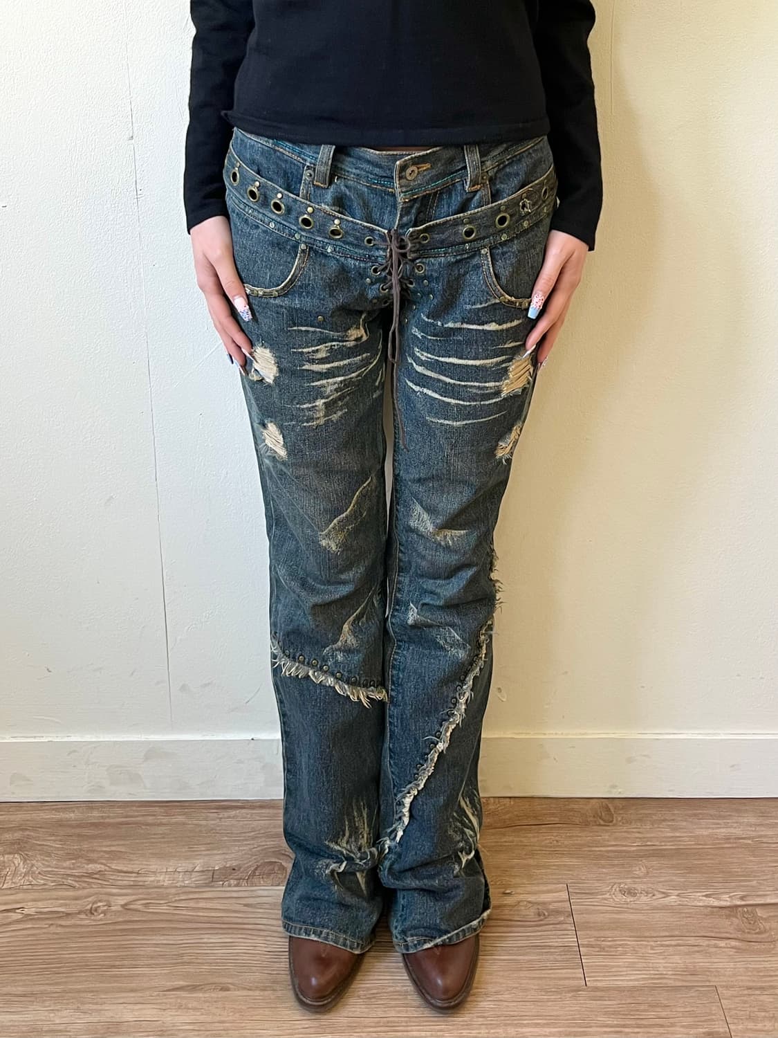 00’s LOWBOX 아카이브 데님 진 상품이미지5