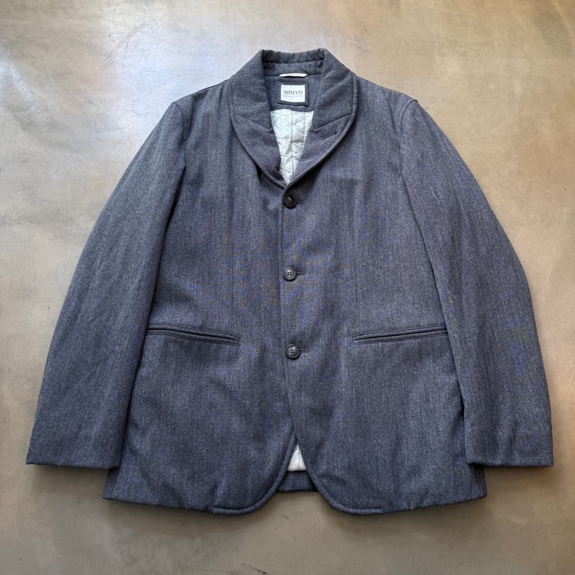 Armani Collezioni 패디드 라운드 카라 블레이저 상품이미지1