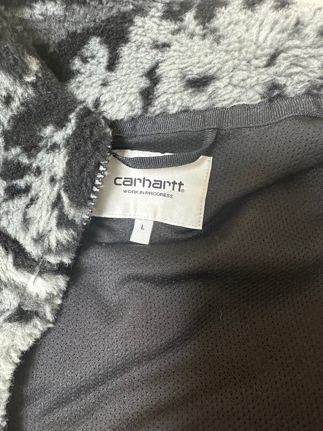 Carhartt WIP 하이 플레인스 라이너 자카드 블랙 설산 후리스 상품이미지3