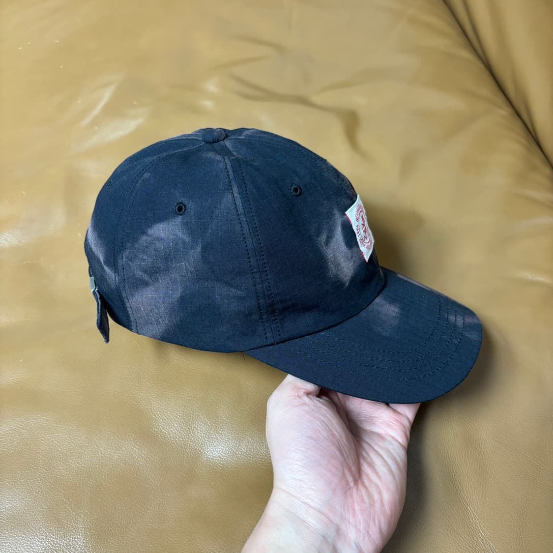 네이버후드 그라미치 6패널 볼캡 모자 타이다이 블랙 상품이미지3