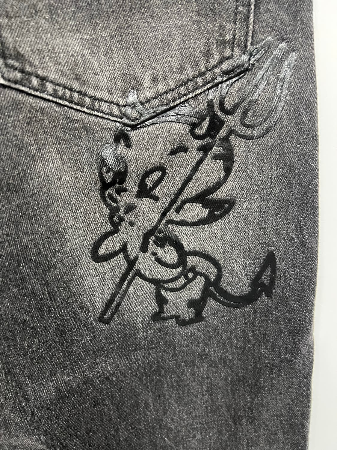 Retriever Club 흑청 바지 상품이미지4