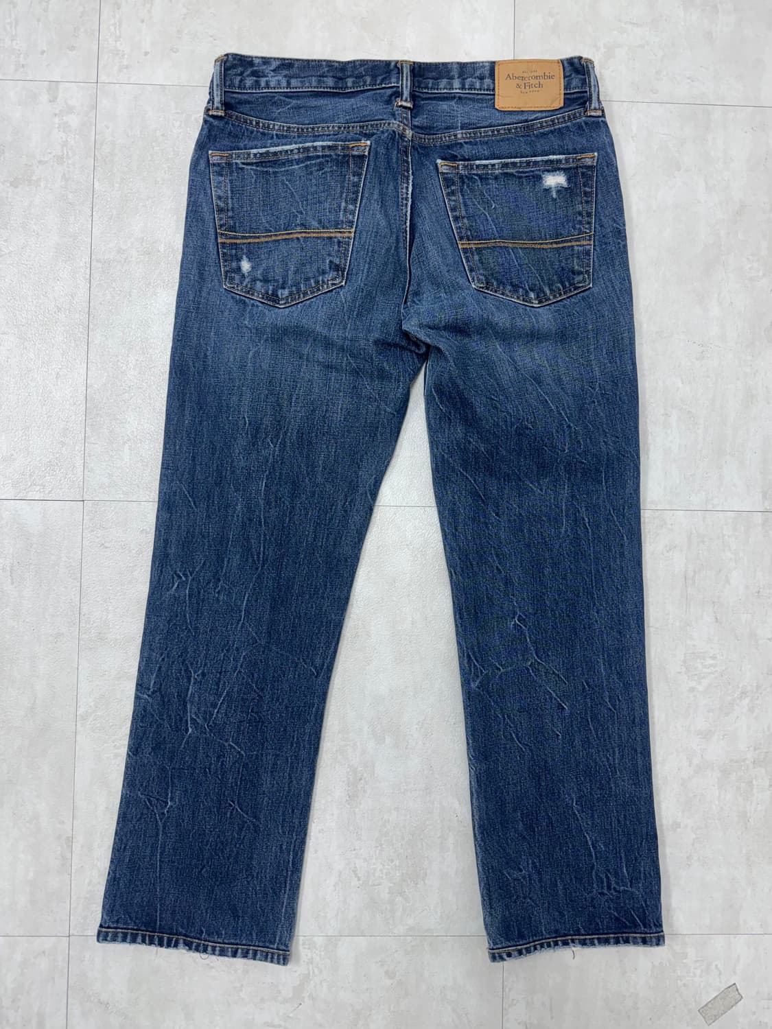 •아베크롬비 크랙워싱 슬림 스트레이트핏 데님 상품이미지4