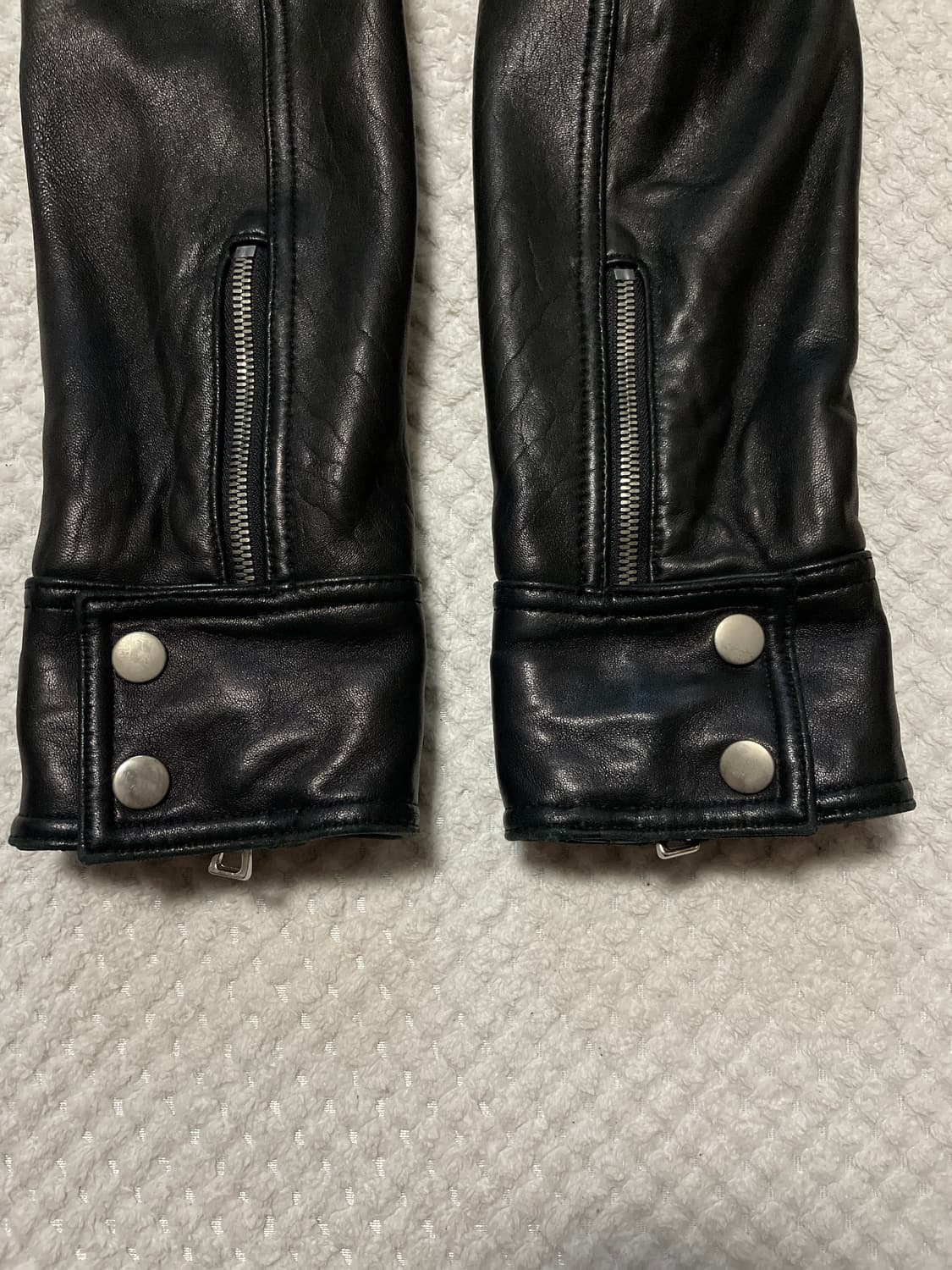 광희시장 웨스턴 무드 2WAY 램스킨 양가죽 포켓 레더 자켓 상품이미지7