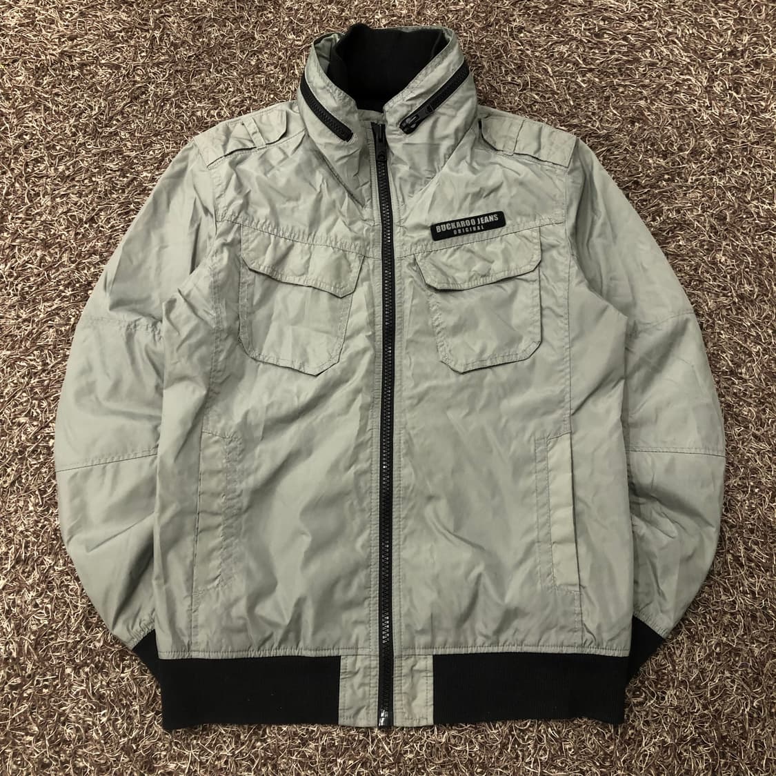 버커루 나일론 하이넥 바람막이 자켓 상품이미지1