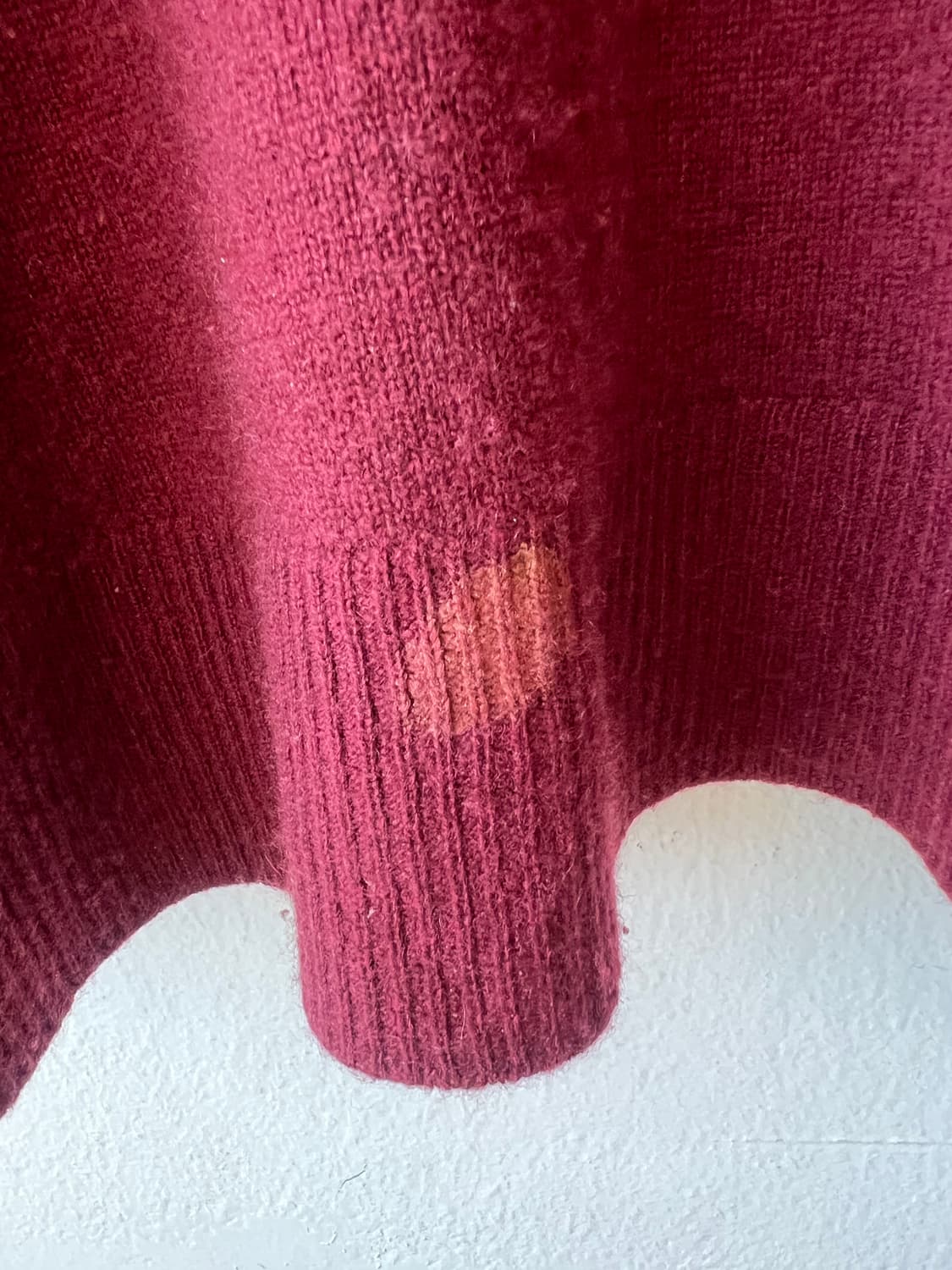 Chalayan 여성 버건디 캐시미어100니트 라운드니트 상품이미지4