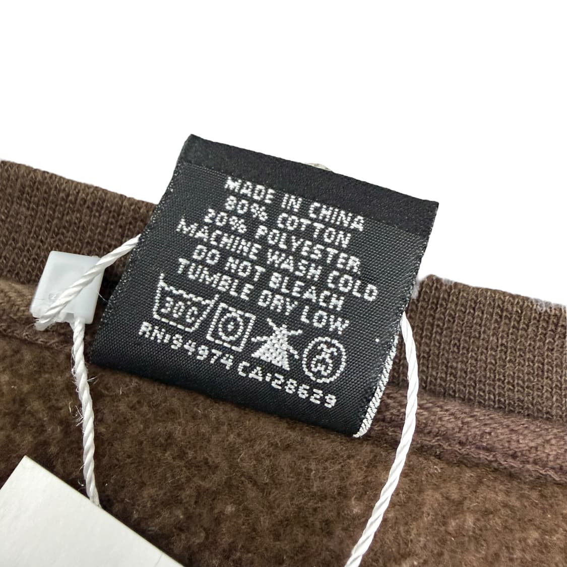 90‘s 올드 스투시 브라운 카모 플러피 로고 맨투맨 스웻셔츠 상품이미지8