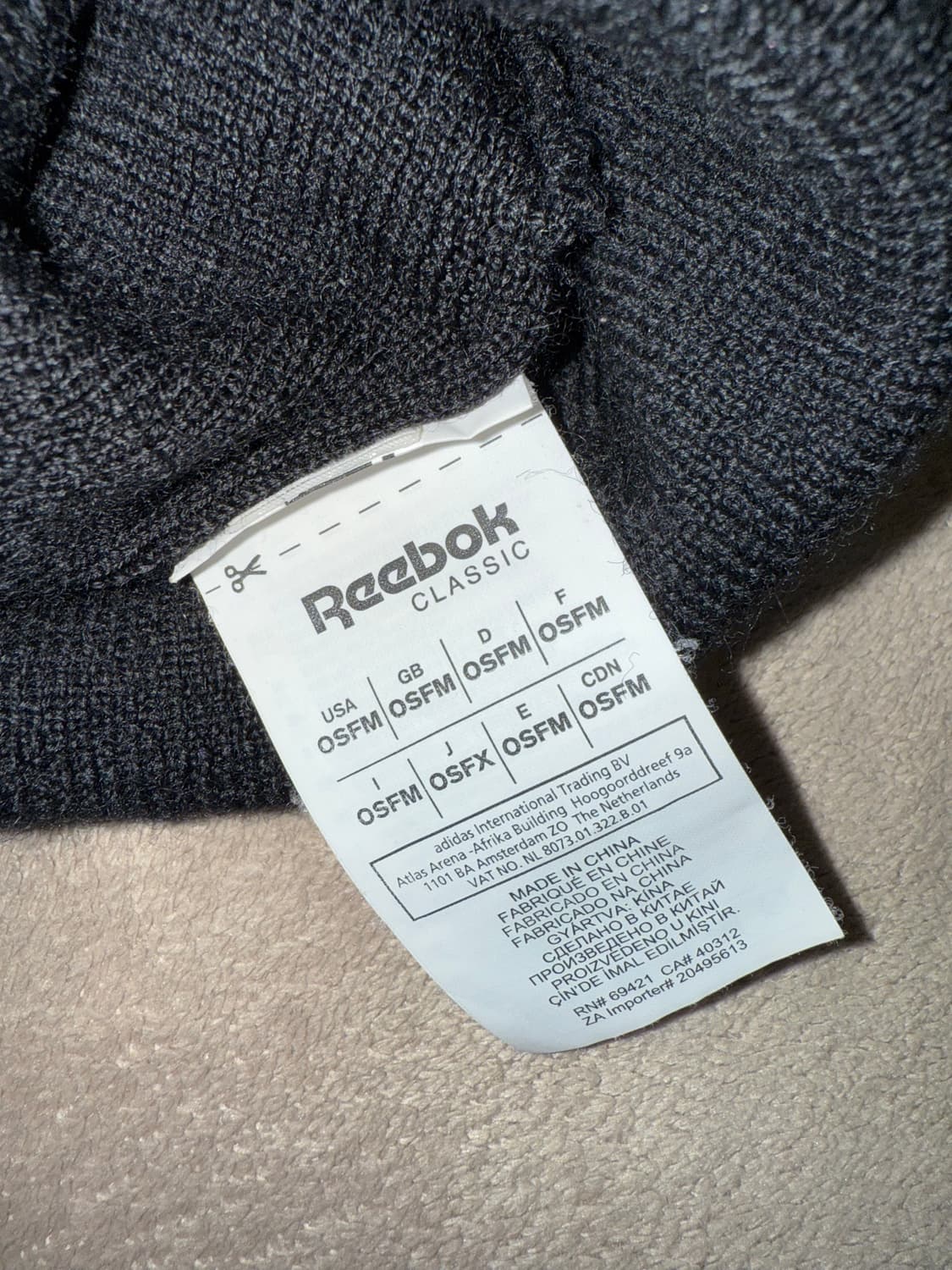 Vetement x reebok beanie 상품이미지4