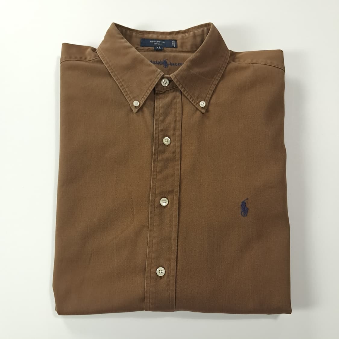 CK299 XL 폴로 90s 더블레어 클래식 브라운 버튼다운 셔츠 남방 상품이미지8