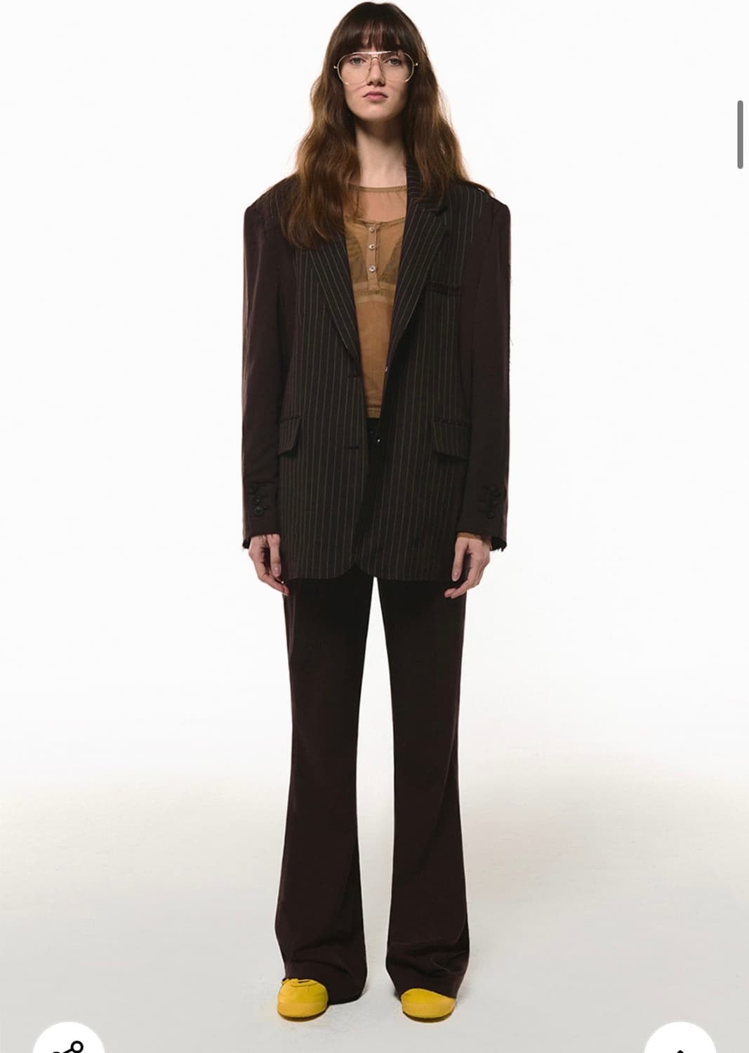 새상품 current 커렌트 콘트라스트 컷오프 대디 블레이저 상품이미지7