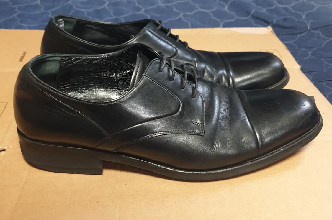 에스콰이어 소가죽 스퀘어토 더비 블랙 (265) 상품이미지1