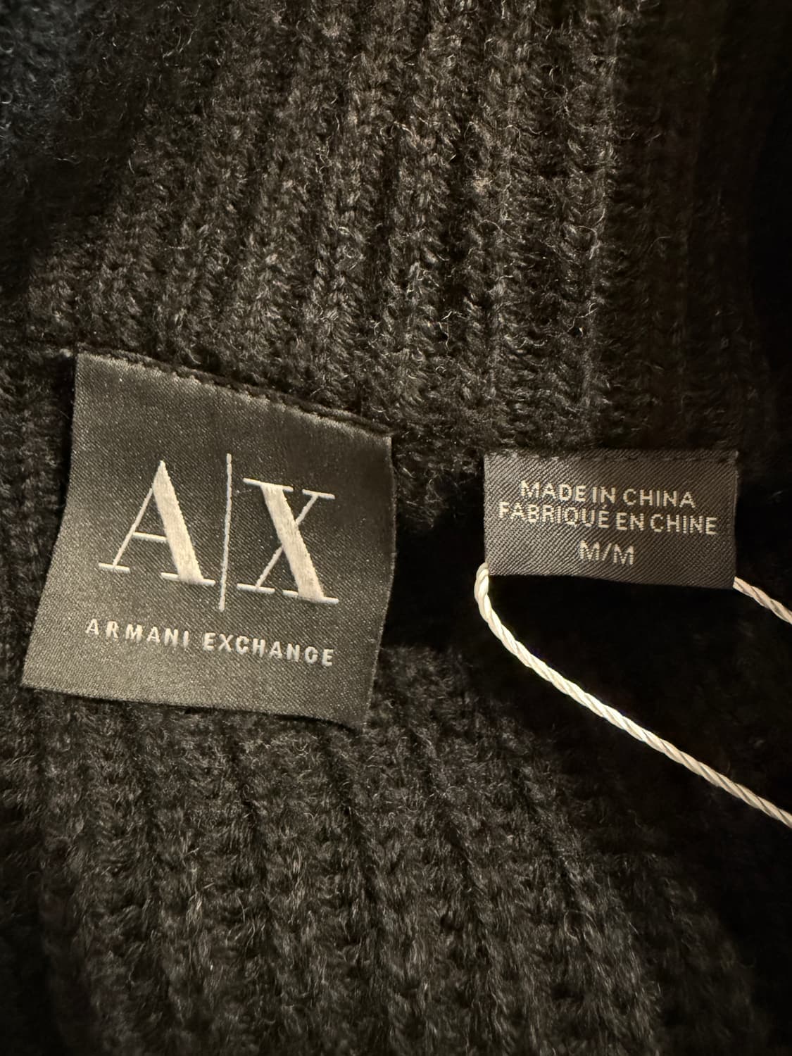 아르마니 익스체인지 니트 스웨이드 집업 자켓 상품이미지5