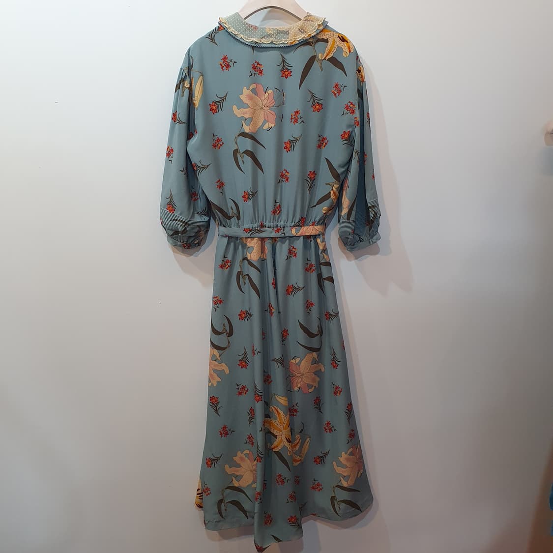 INGEBORG 레이스 플라워 롱 원피스 상품이미지4