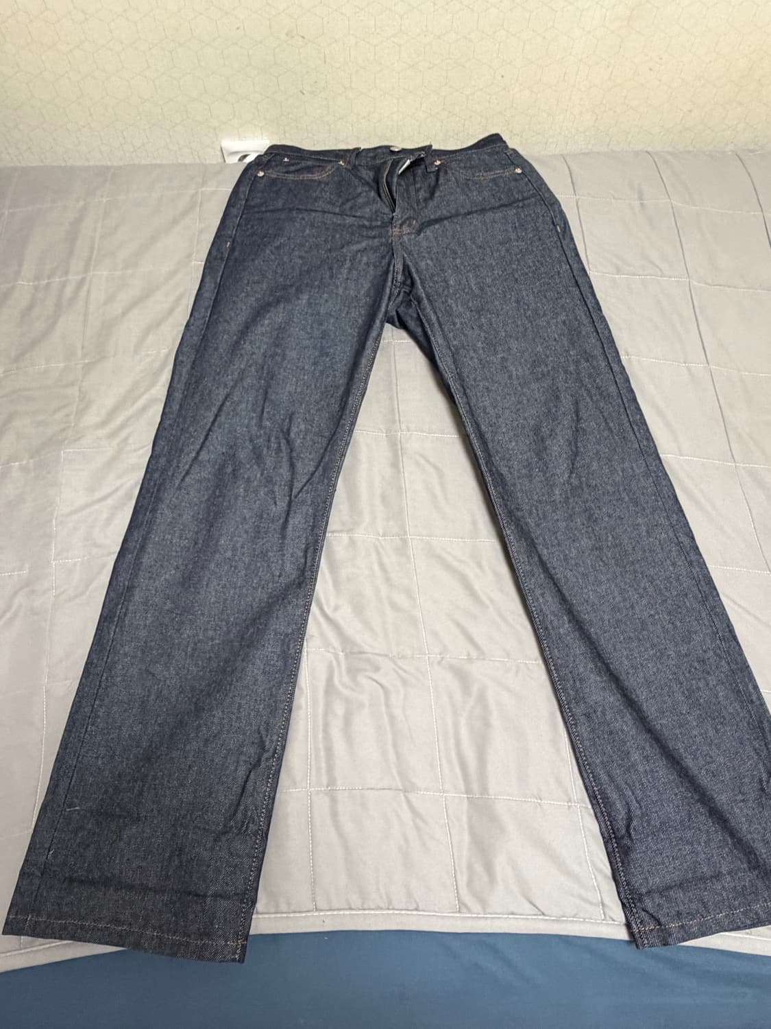 LAB101 생지 데님 트러커 자켓 + 바지 세트 상품이미지4